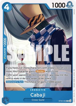 Cabaji (ST25-002) - Starter Deck 25: BLUE Buggy | Grognard Games