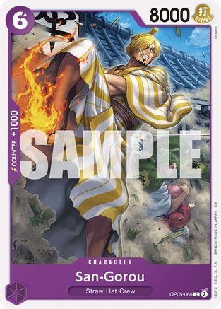 San-Gorou (Reprint) (OP05-065) - Starter Deck 26: PURPLE/BLACK Monkey.D.Luffy | Grognard Games