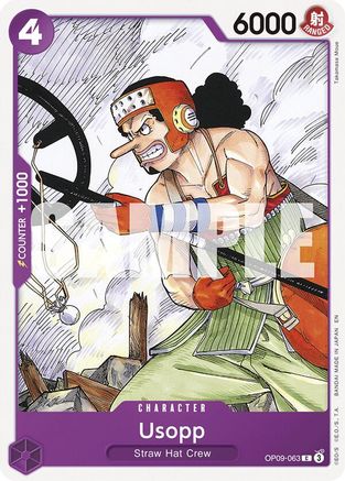Usopp (Reprint) (OP09-063) - Starter Deck 26: PURPLE/BLACK Monkey.D.Luffy | Grognard Games