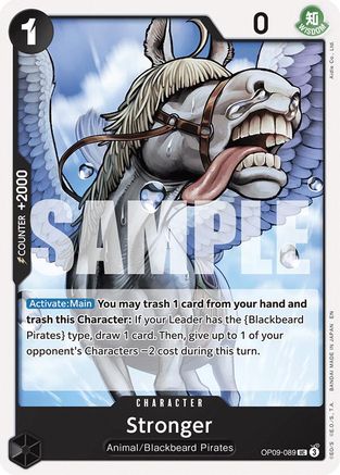 Stronger (Reprint) (OP09-089) - Starter Deck 27: BLACK Marshall.D.Teach | Grognard Games