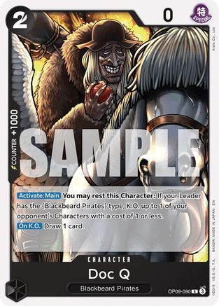 Doc Q (Reprint) (OP09-090) - Starter Deck 27: BLACK Marshall.D.Teach | Grognard Games