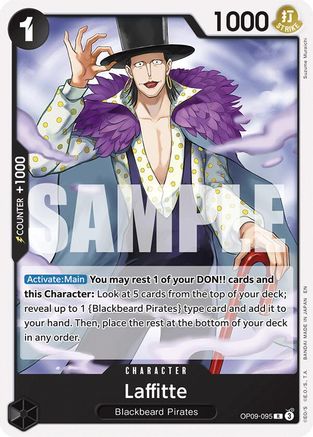 Laffitte (Reprint) (OP09-095) - Starter Deck 27: BLACK Marshall.D.Teach | Grognard Games
