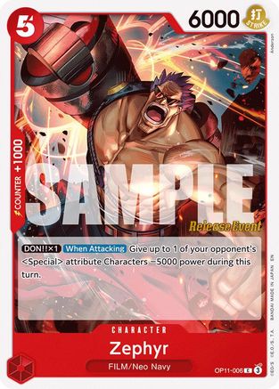 Zephyr (OP11-006) - A Fist of Divine Speed Release Event Cards | Grognard Games