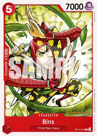 Bins (OP11-011) - A Fist of Divine Speed Release Event Cards | Grognard Games