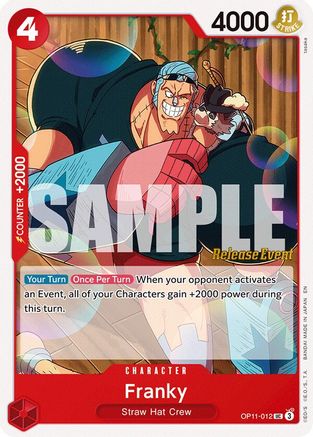 Franky (OP11-012) - A Fist of Divine Speed Release Event Cards | Grognard Games
