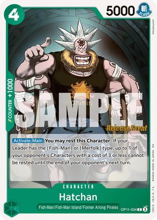 Hatchan (OP11-034) - A Fist of Divine Speed Release Event Cards | Grognard Games