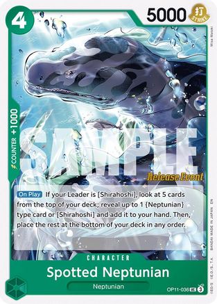 Spotted Neptunian (OP11-036) - A Fist of Divine Speed Release Event Cards | Grognard Games