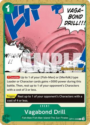 Vagabond Drill (OP11-039) - A Fist of Divine Speed Release Event Cards | Grognard Games