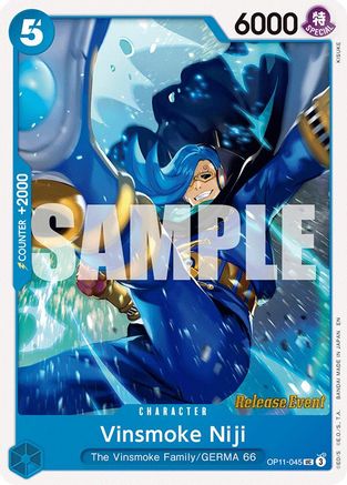 Vinsmoke Niji (OP11-045) - A Fist of Divine Speed Release Event Cards | Grognard Games