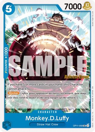 Monkey.D.Luffy (058) (OP11-058) - A Fist of Divine Speed Release Event Cards | Grognard Games