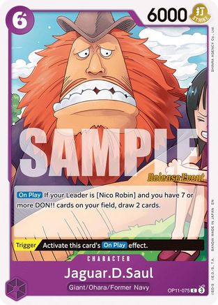 Jaguar.D.Saul (OP11-075) - A Fist of Divine Speed Release Event Cards | Grognard Games