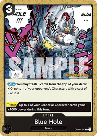 Blue Hole (OP11-098) - A Fist of Divine Speed Release Event Cards | Grognard Games