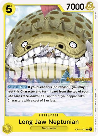Long-Jaw Neptunian (OP11-103) - A Fist of Divine Speed Release Event Cards | Grognard Games