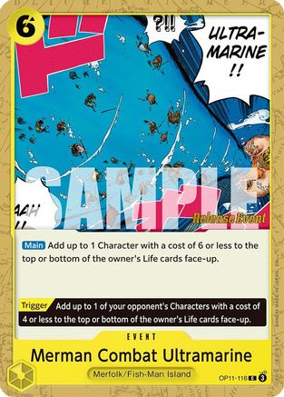 Merman Combat Ultramarine (OP11-116) - A Fist of Divine Speed Release Event Cards | Grognard Games
