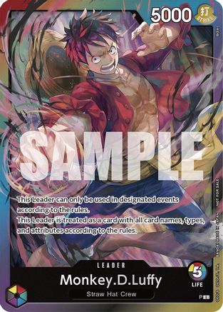 Monkey.D.Luffy (Release Event Leader) (P) - One Piece Promotion Cards Foil | Grognard Games