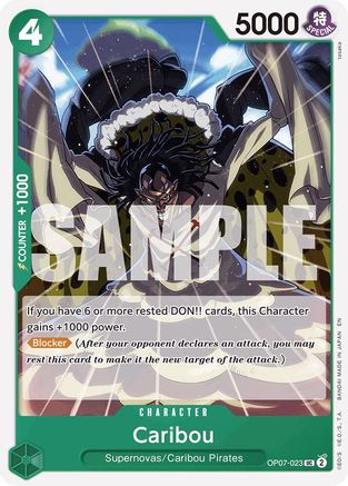 Caribou (Reprint) (OP07-023) - Starter Deck 24: GREEN Jewelry Bonney | Grognard Games