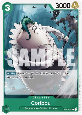 Coribou (Reprint) (OP07-025) - Starter Deck 24: GREEN Jewelry Bonney | Grognard Games