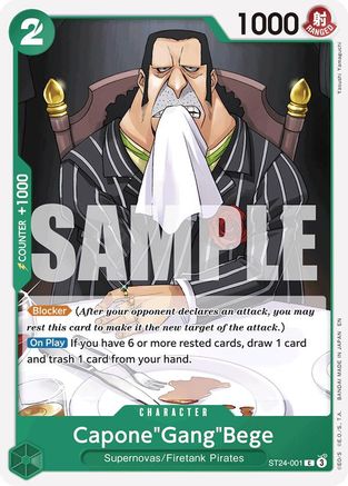 Capone"Gang"Bege (ST24-001) - Starter Deck 24: GREEN Jewelry Bonney | Grognard Games