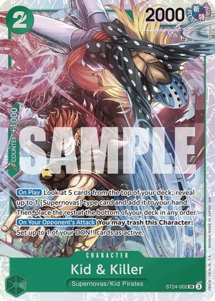 Kid & Killer (ST24-002) - Starter Deck 24: GREEN Jewelry Bonney Foil | Grognard Games
