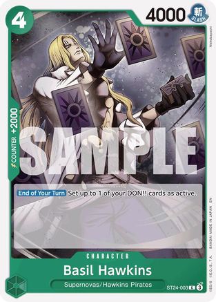 Basil Hawkins (ST24-003) - Starter Deck 24: GREEN Jewelry Bonney | Grognard Games