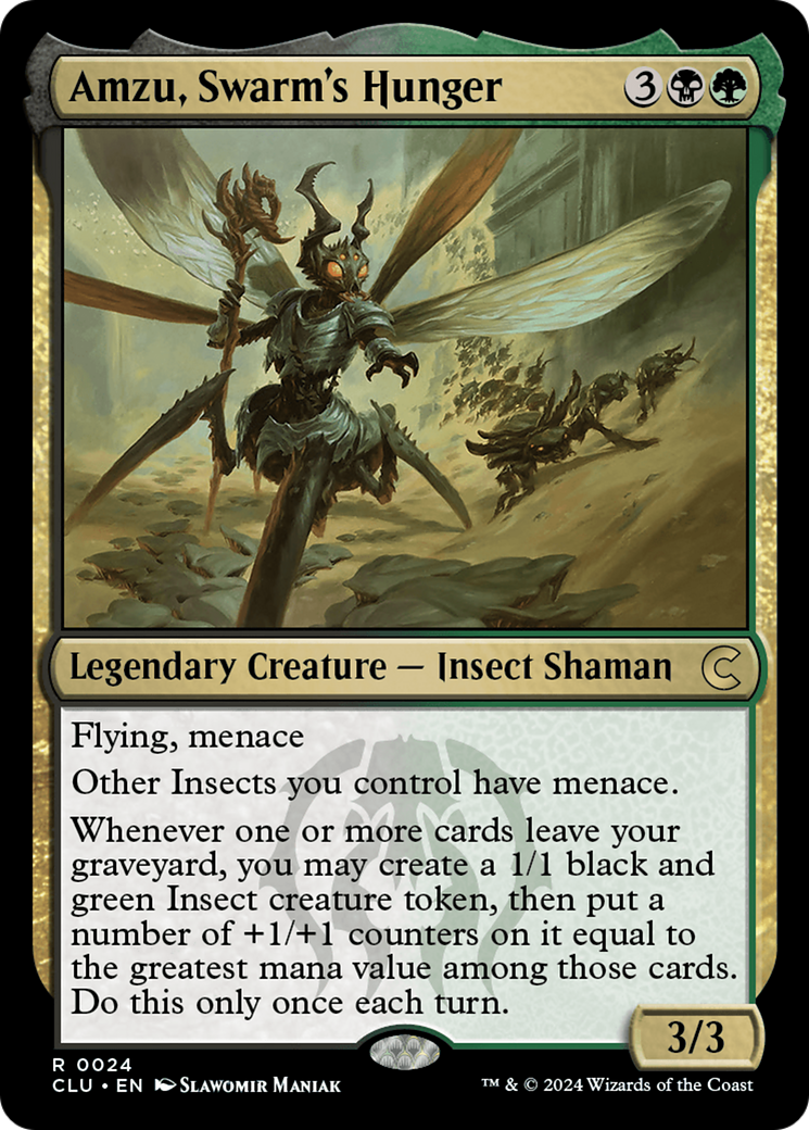 Amzu, Swarm's Hunger [Ravnica: Clue Edition] | Grognard Games