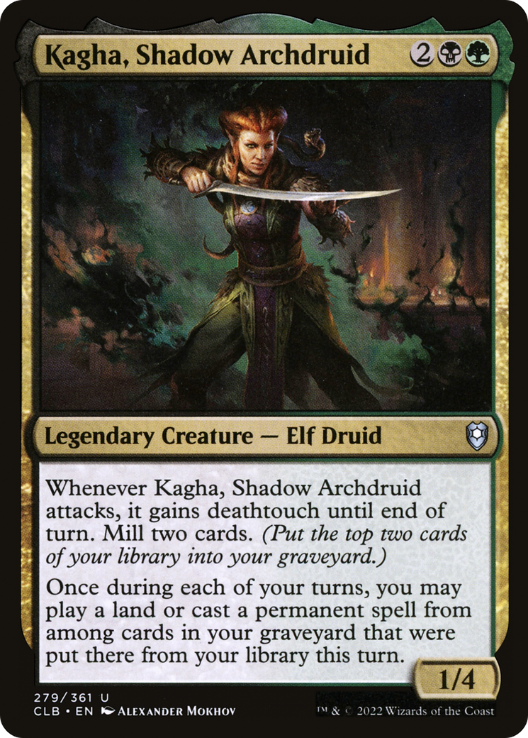 Kagha, Shadow Archdruid [Commander Legends: Battle for Baldur's Gate] | Grognard Games