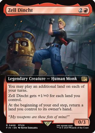 Zell Dincht (Extended Art) (FIN-468) - FINAL FANTASY Foil | Grognard Games