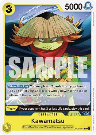 Kawamatsu (Reprint) (OP06-103) - Starter Deck 28: GREEN/YELLOW Yamato | Grognard Games