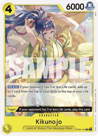 Kikunojo (Reprint) (OP06-104) - Starter Deck 28: GREEN/YELLOW Yamato | Grognard Games
