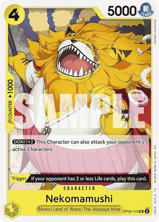 Nekomamushi (Reprint) (OP06-110) - Starter Deck 28: GREEN/YELLOW Yamato | Grognard Games