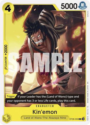 Kin'emon (ST28-003) - Starter Deck 28: GREEN/YELLOW Yamato | Grognard Games