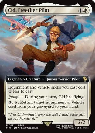 Cid, Freeflier Pilot (Extended Art) (FIC-131) - Commander: FINAL FANTASY Foil | Grognard Games