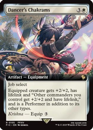 Dancer's Chakrams (Extended Art) (FIC-105) - Commander: FINAL FANTASY | Grognard Games