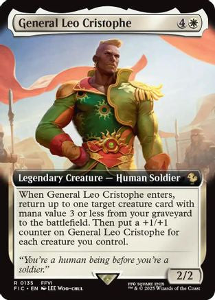 General Leo Cristophe (Extended Art) (FIC-135) - Commander: FINAL FANTASY Foil | Grognard Games