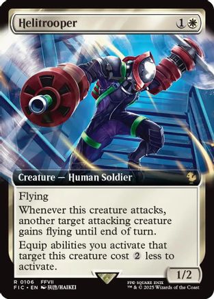 Helitrooper (Extended Art) (FIC-106) - Commander: FINAL FANTASY Foil | Grognard Games