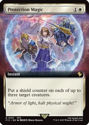 Protection Magic (Extended Art) (FIC-107) - Commander: FINAL FANTASY Foil | Grognard Games