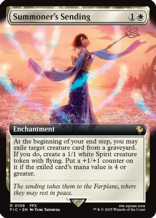 Summoner's Sending (Extended Art) (FIC-109) - Commander: FINAL FANTASY Foil | Grognard Games