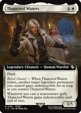 Thancred Waters (Extended Art) (FIC-139) - Commander: FINAL FANTASY Foil | Grognard Games