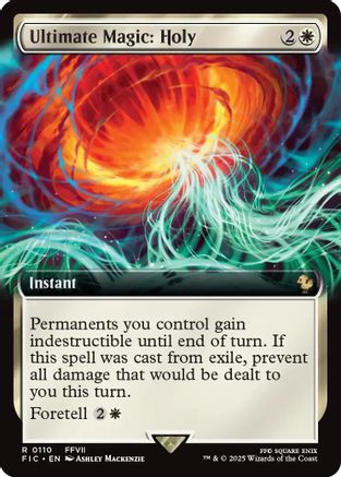 Ultimate Magic: Holy (Extended Art) (FIC-110) - Commander: FINAL FANTASY Foil | Grognard Games