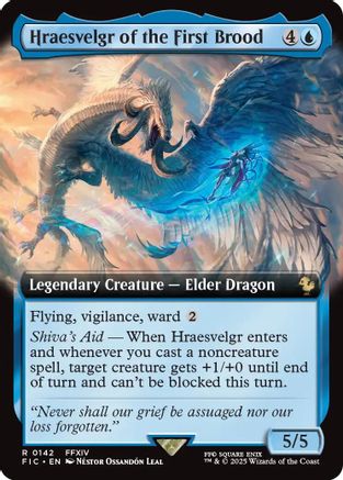 Hraesvelgr of the First Brood (Extended Art) (FIC-142) - Commander: FINAL FANTASY | Grognard Games