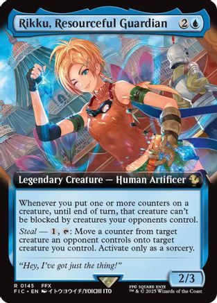Rikku, Resourceful Guardian (Extended Art) (FIC-145) - Commander: FINAL FANTASY Foil | Grognard Games