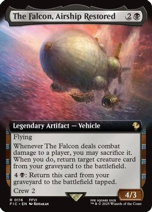 The Falcon, Airship Restored (Extended Art) (FIC-116) - Commander: FINAL FANTASY Foil | Grognard Games