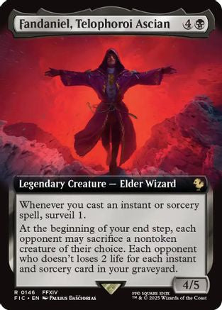 Fandaniel, Telophoroi Ascian (Extended Art) (FIC-146) - Commander: FINAL FANTASY Foil | Grognard Games