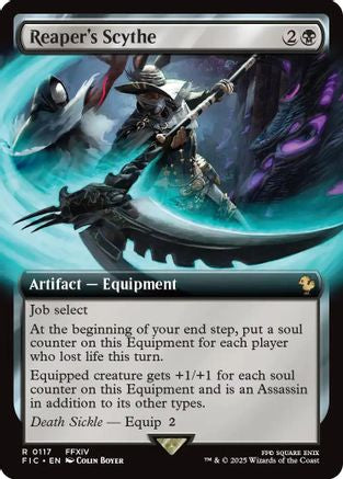 Reaper's Scythe (Extended Art) (FIC-117) - Commander: FINAL FANTASY | Grognard Games