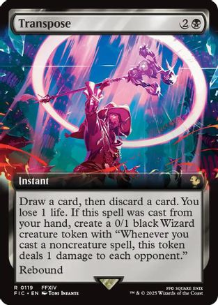 Transpose (Extended Art) (FIC-119) - Commander: FINAL FANTASY Foil | Grognard Games