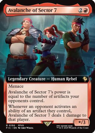 Avalanche of Sector 7 (Extended Art) (FIC-150) - Commander: FINAL FANTASY | Grognard Games