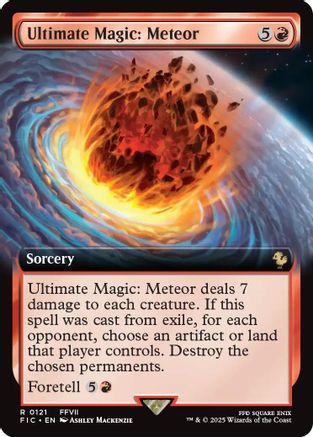 Ultimate Magic: Meteor (Extended Art) (FIC-121) - Commander: FINAL FANTASY | Grognard Games