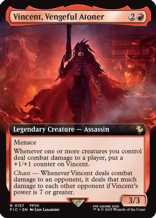 Vincent, Vengeful Atoner (Extended Art) (FIC-157) - Commander: FINAL FANTASY | Grognard Games