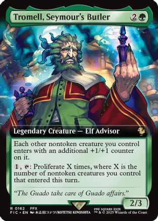 Tromell, Seymour's Butler (Extended Art) (FIC-162) - Commander: FINAL FANTASY | Grognard Games