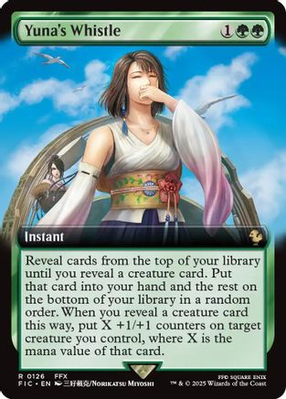 Yuna's Whistle (Extended Art) (FIC-126) - Commander: FINAL FANTASY Foil | Grognard Games